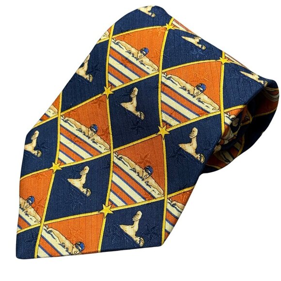 Tommy Hilfiger Mens Vintage Neck Silk Tie - Picture 1 of 9